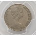 AUSTRALIA 1966 . TWENTY 20 CENTS COIN . VARIETY . WAVY 2